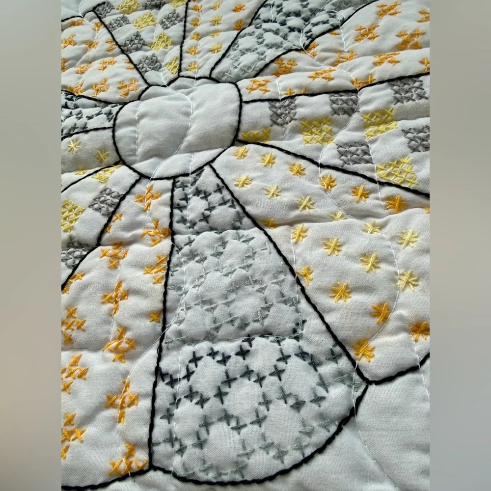 Handmade reversible quilted
